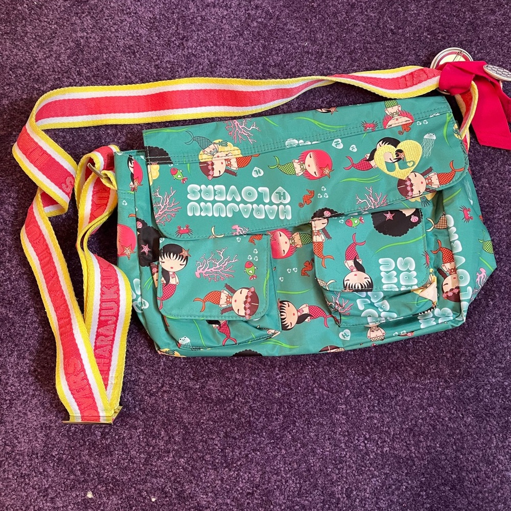 Like new! Harajuku lovers mermaid messenger bag